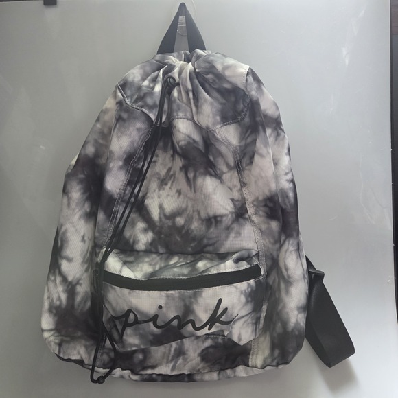 Victoria's Secret Handbags - Victoria Secret Pink Handbag‎ Backpack Black & White Gym Bag